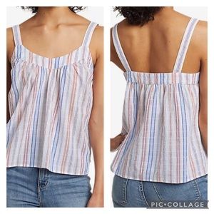 Eddie Bauer Striped Tank Top - Blue, Red, White